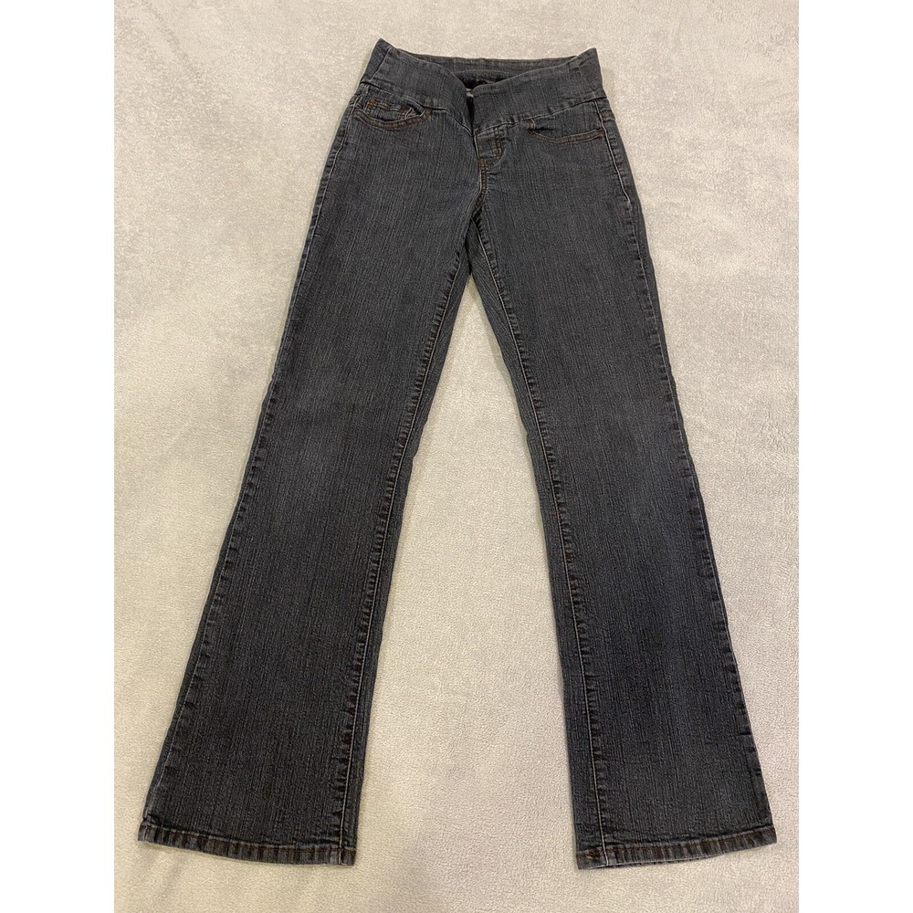 Womens JAG Jeans‎ Size 4 High Waist Stretch Dark Denim Blue Jeans Flare 28x32